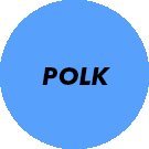 Circle representing Polk County