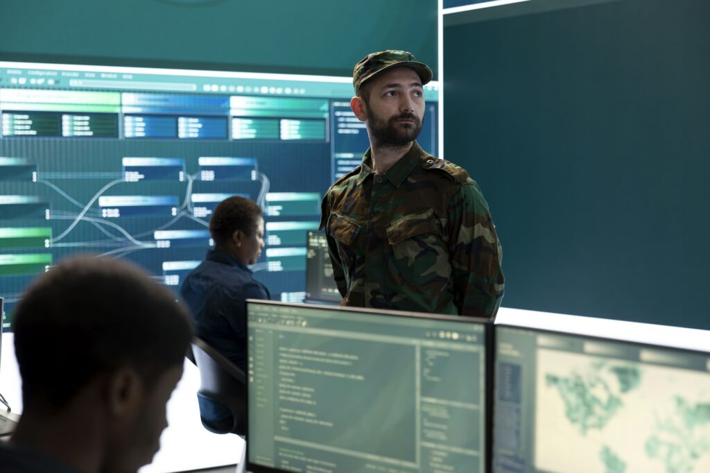 Military IT experts conducting surveillance and espionage activities