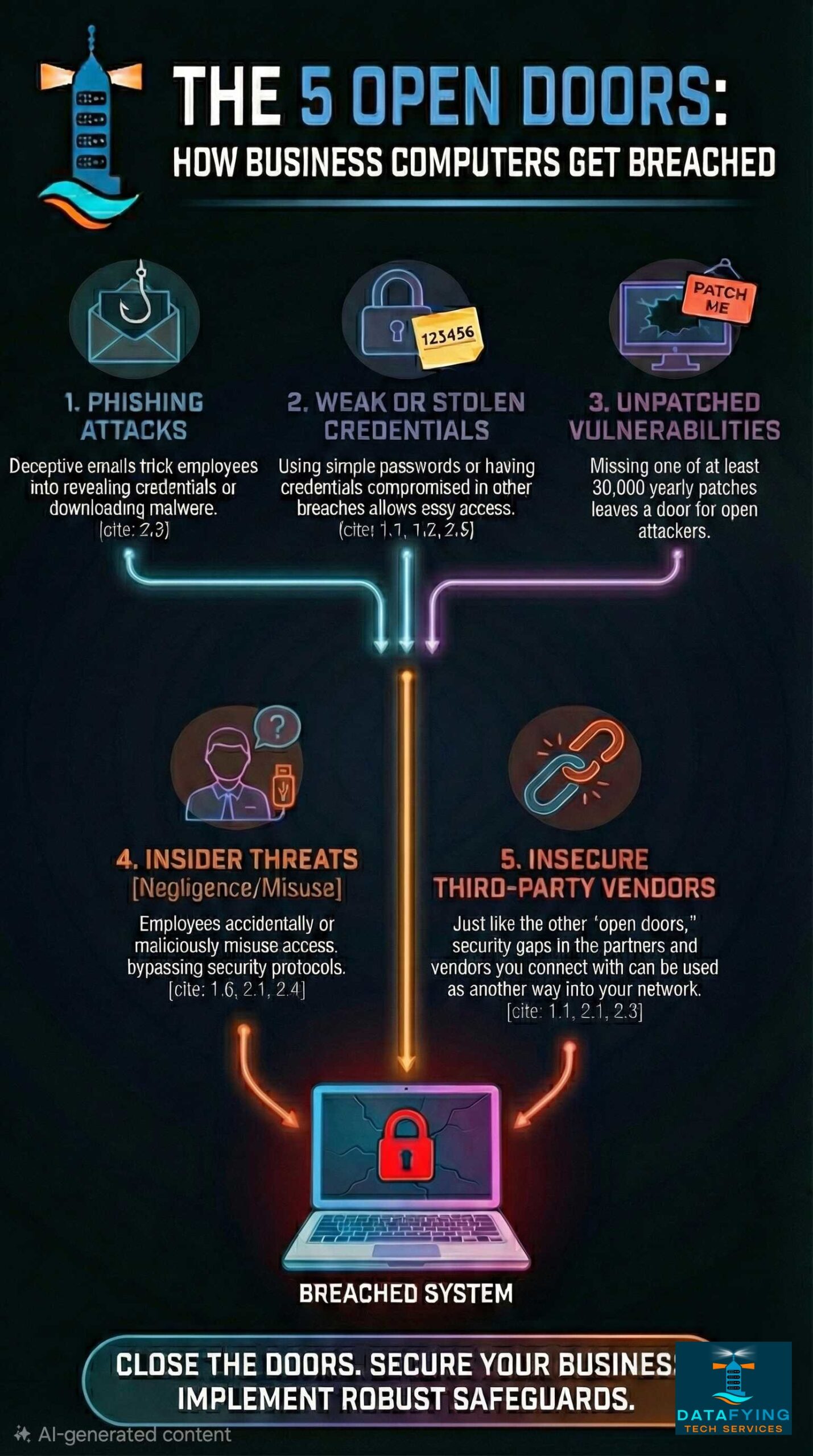 The 5 Open Doors: How to Secure Your Business Computers Against Breaches